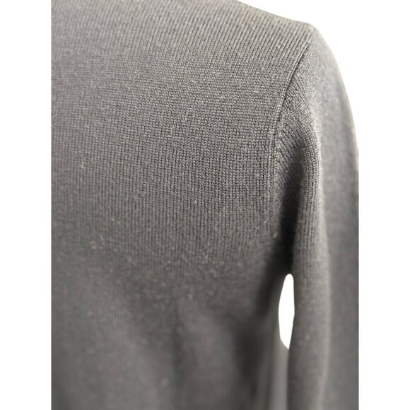 Sezane Jacob Sweater Jumper Navy Blue Long Sleeve Wool High Neck Buttons Size XS - Picture 6 of 11